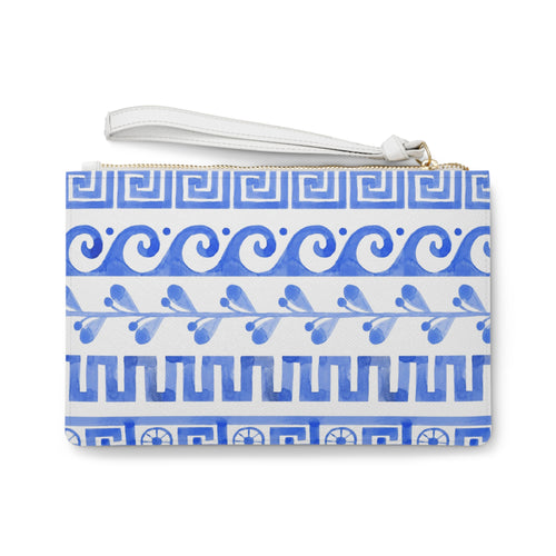 Greek Wave Clutch Bag