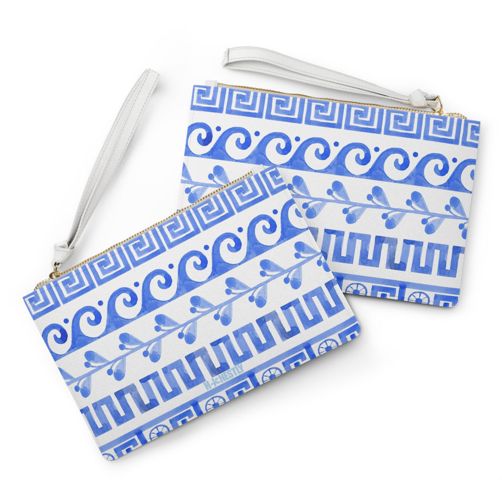 Greek Wave Clutch Bag