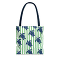 Sea Turtle Stripe Tote Bag