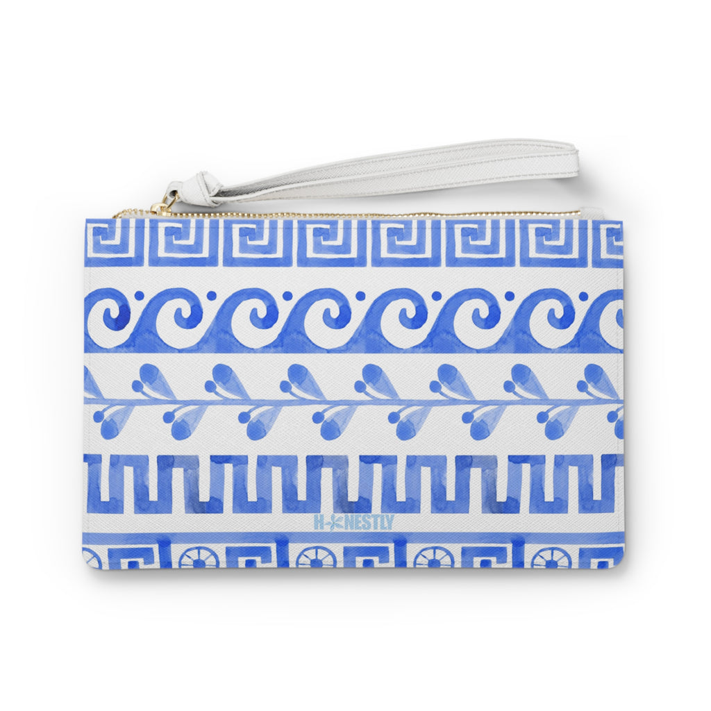 Greek Wave Clutch Bag