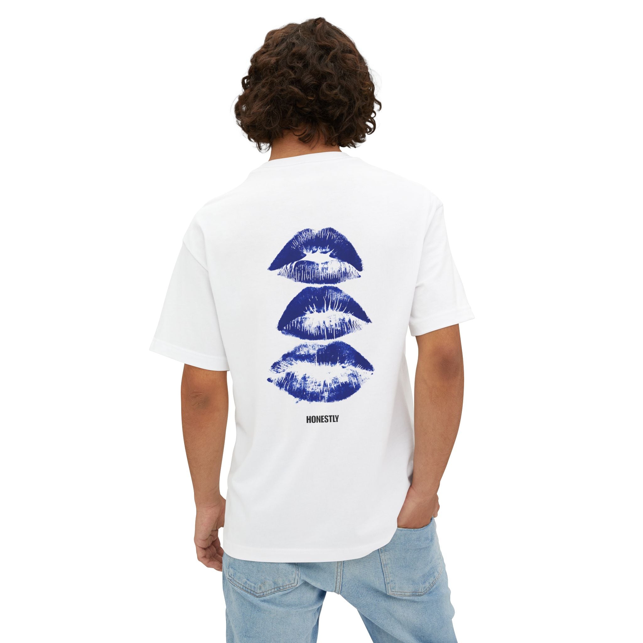 The "Blue Kisses" Boxy Tee