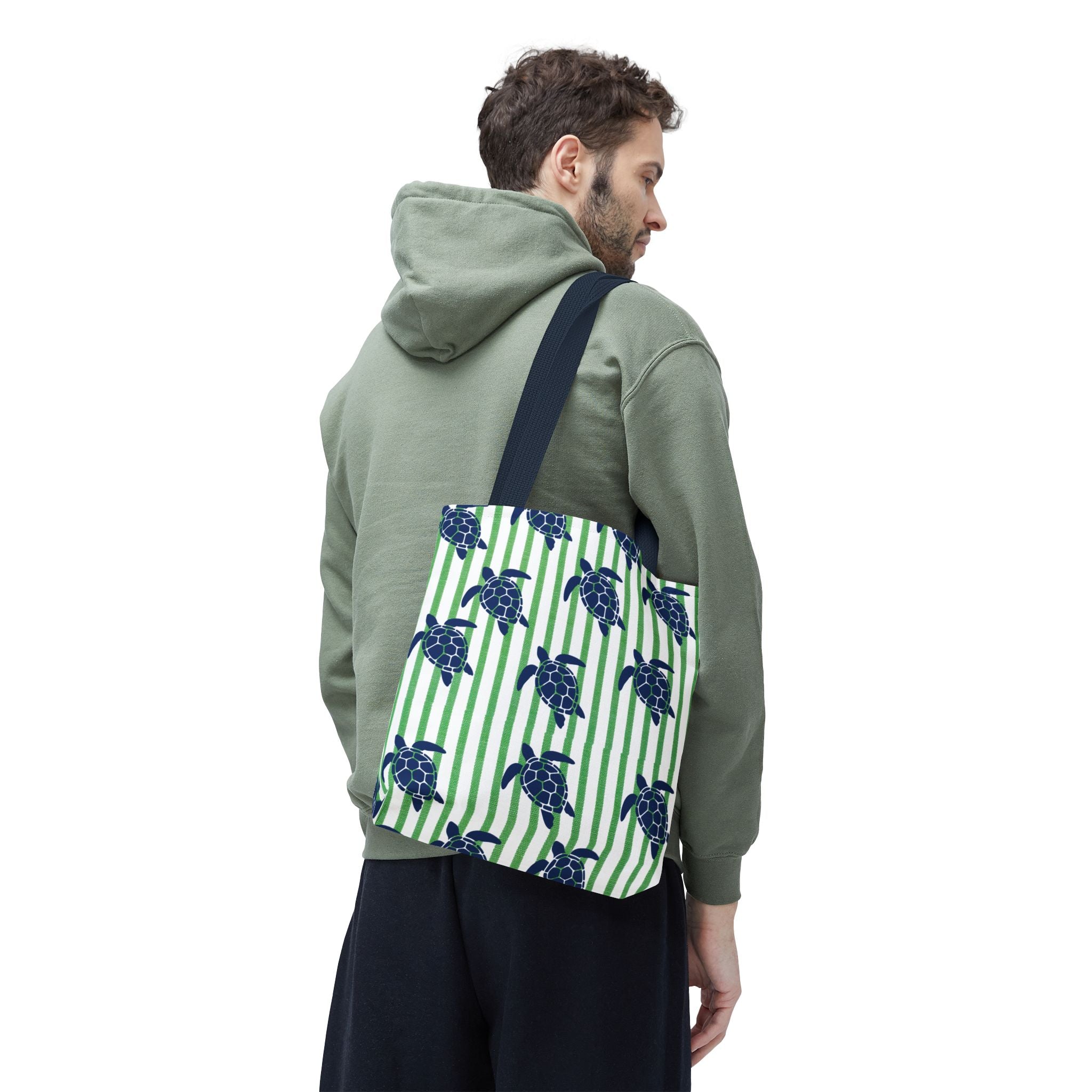 Sea Turtle Stripe Tote Bag